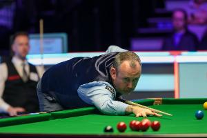 斯诺克世锦赛16进8轮次第一阶段：威廉姆斯和霍金斯战成4-4平